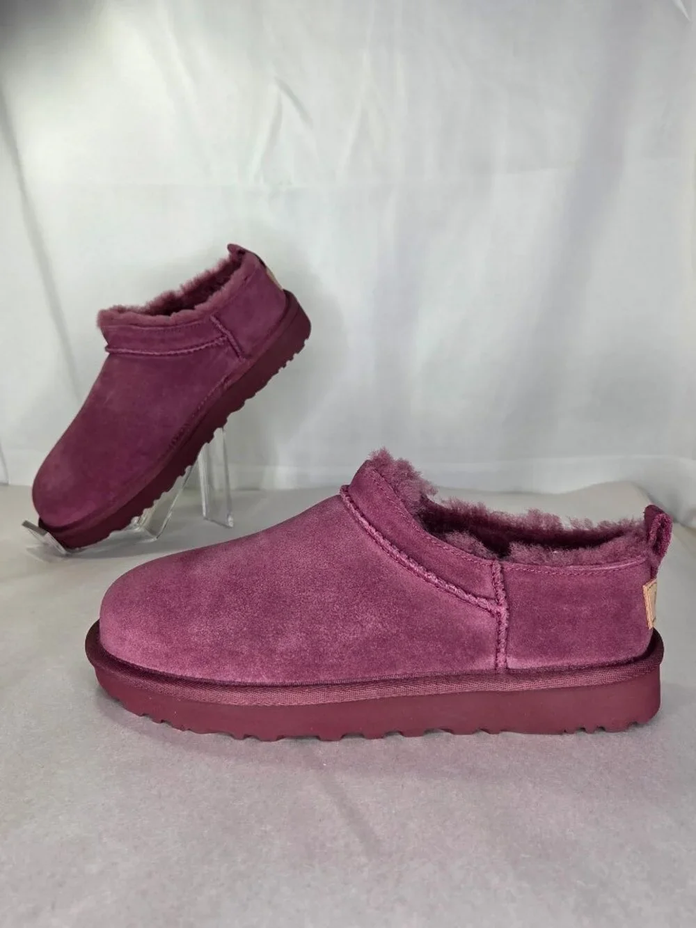 UGG Classic Micro Purple Pull Tab Booties 6 M